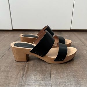 Madewell Clara clog sandal heel 7.5